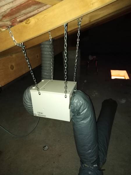 Installation d'une ventilation par surpression en Corse