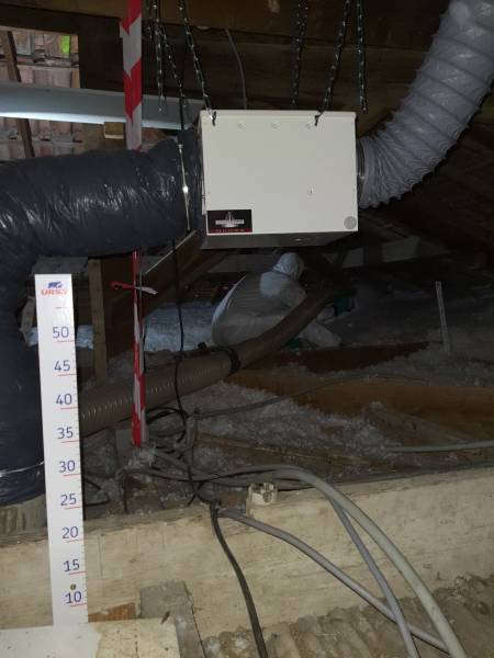 Photo d'une ventilation par surpression VMI avec pose en combles sur Vitrolles dans le 13
