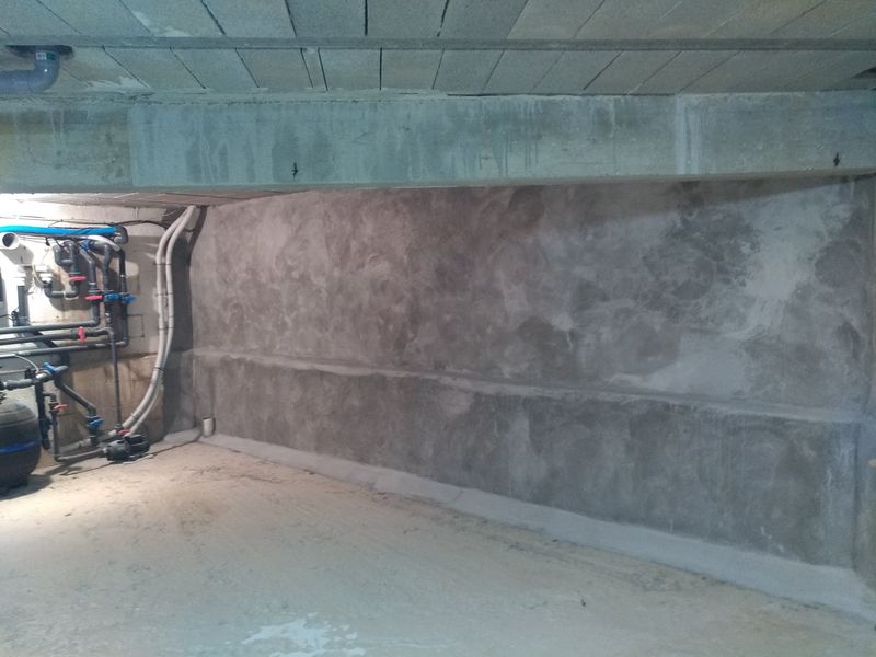 Imperméabilisation de murs enterrés par l'intérieur à Pourrières dans le 83