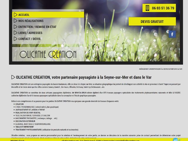 Paysagiste à La Seyne sur Mer OLICATHE CREATION